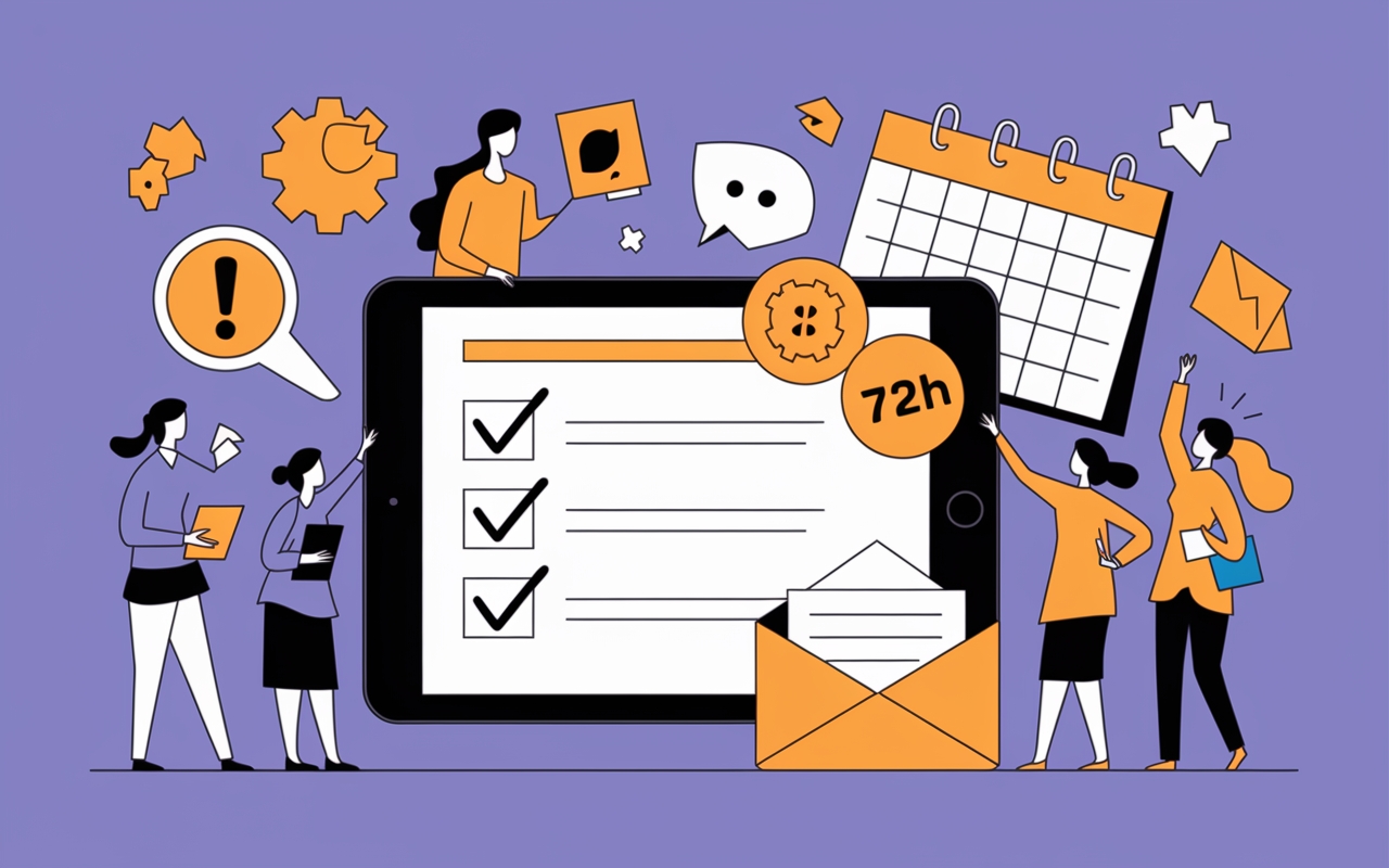 checklist interactive demenagement notification groupée demarches