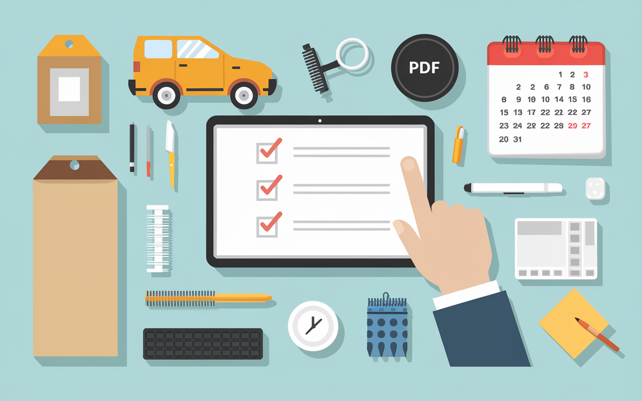 Checklist digitale organisation cartons demenagement