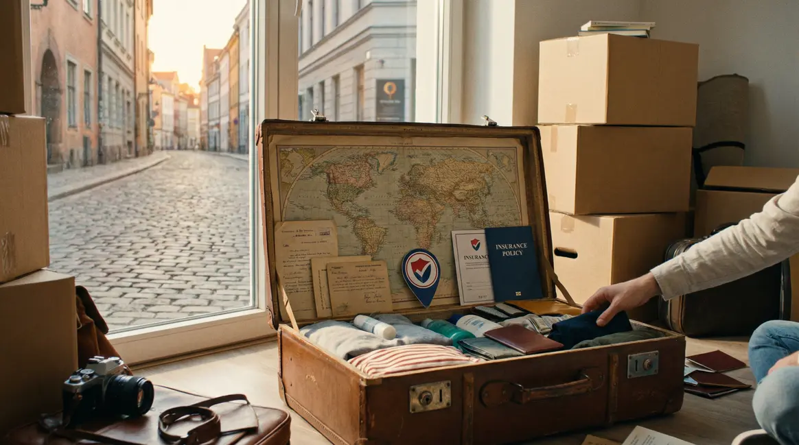 valise effets personnels et cartons demenagement international