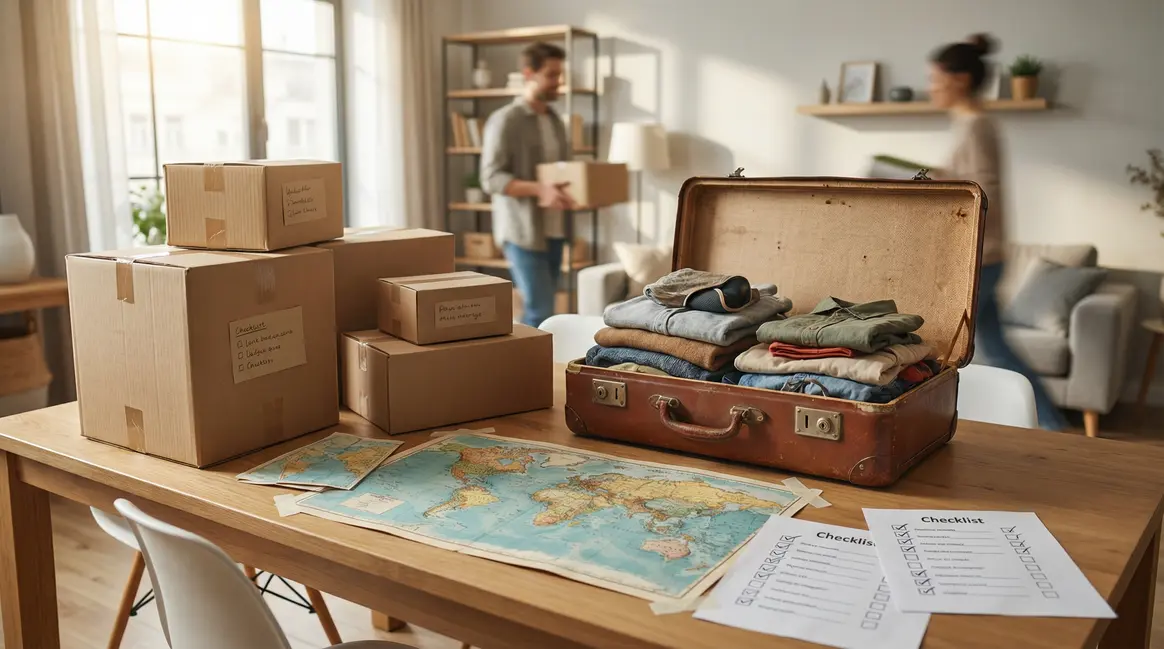 valise cartons checklist demenagement international