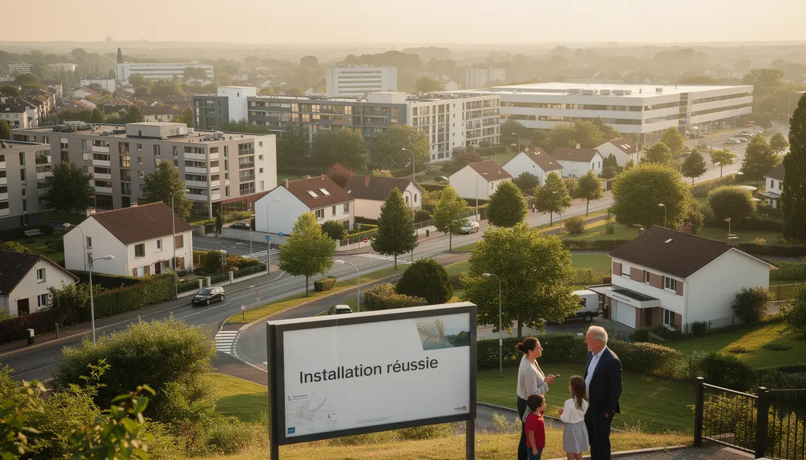 Vue urbaine Yvelines installation familles entrepreneurs