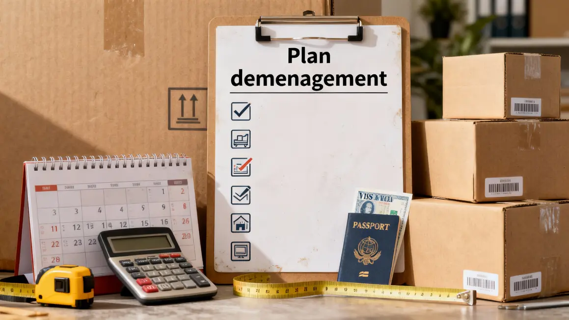 feuille de route preparation demenagement international