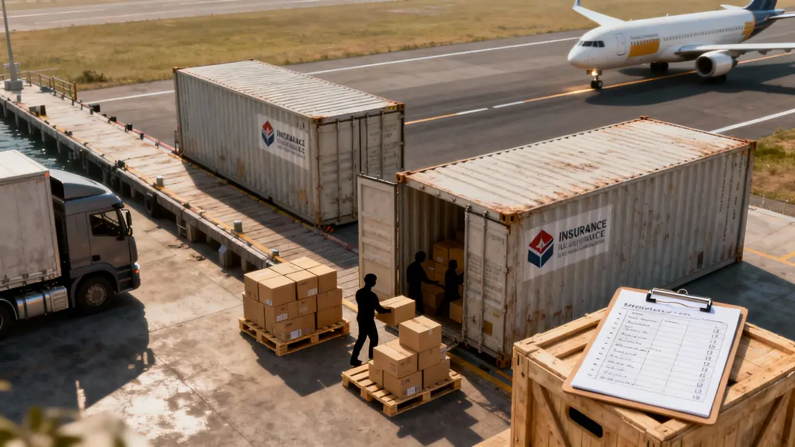 containers cartons transport aerien maritime dememenagement
