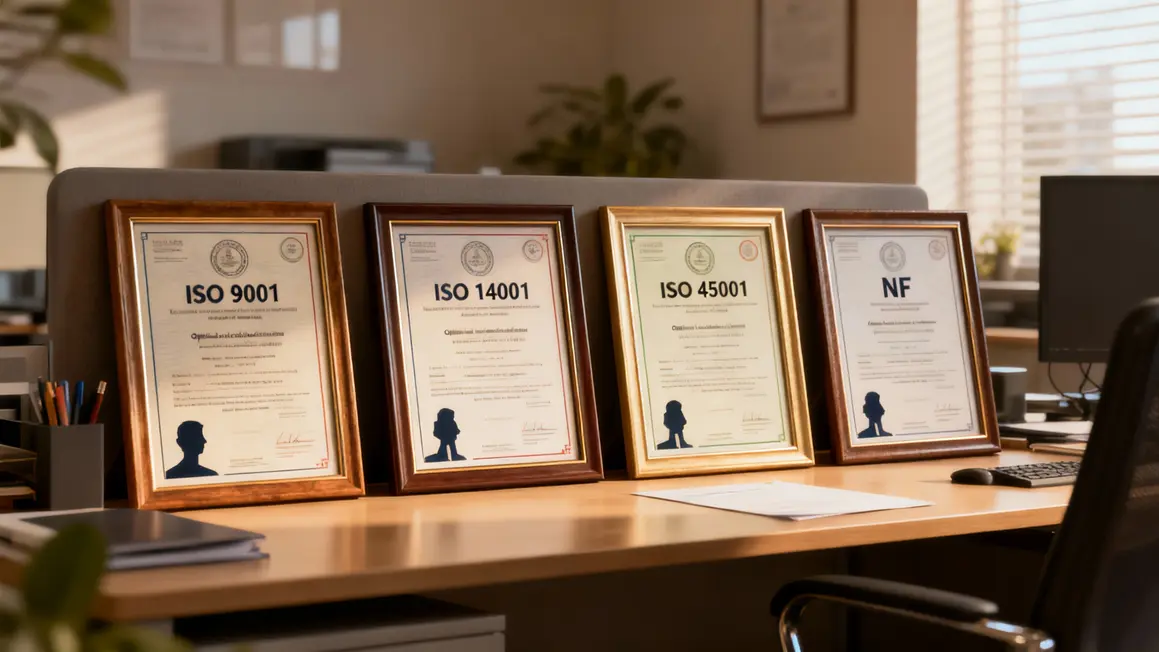 Certificats ISO NF société déménagement Paris