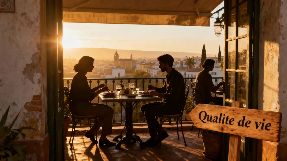 Terrasse espagnole qualite de vie expat NIE