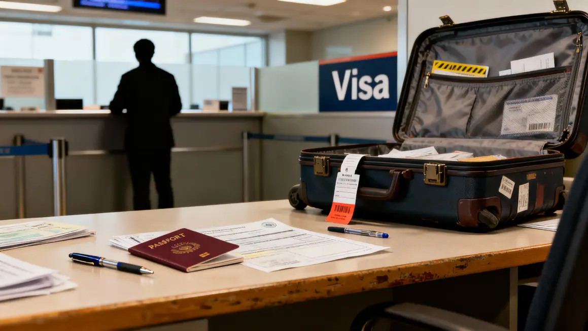 Passeport et valise pour visa Angleterre