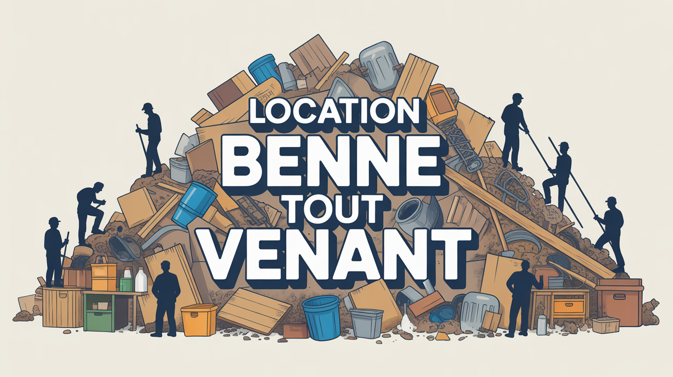 tarif location benne tout venant avec benne pleine sur chantier