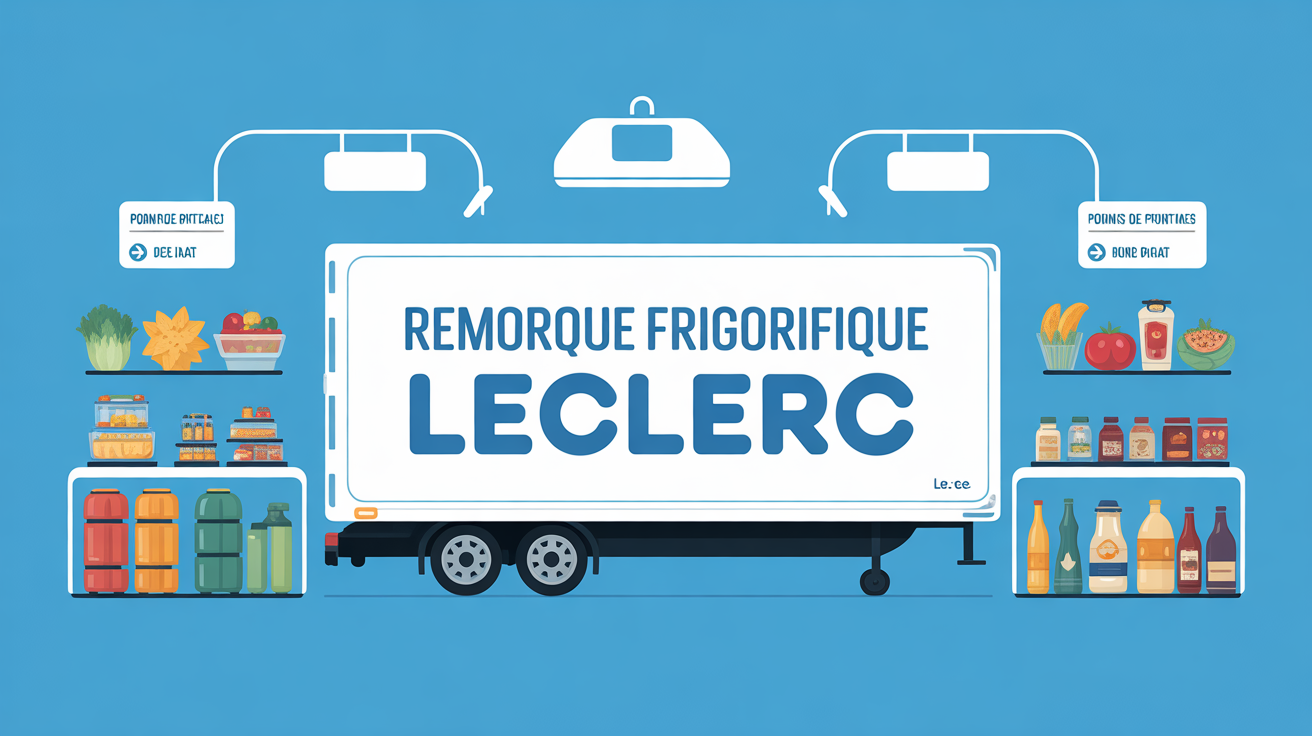 Remorque frigorifique Leclerc prix et points de retrait